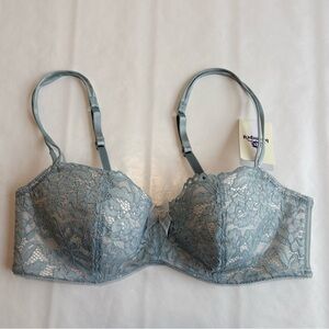 b.tempt'd by Wacoal Ciao Bella balconette bra in blue lace Size 36C NWT new